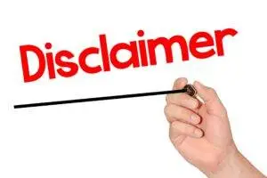 Probate homes, Word Disclaimer in Red with Hand Underlining the word with a black marker pen Probate homes,