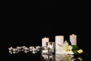 Probate Realtor, funeral candles on a desktop Probate Realtor