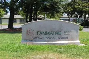 Successor Trustee, Photo of the front of Fammatre Elementary School in Cambrian School District Successor Trustee,
