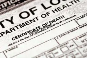 Executors need to provide a Certified Copy of Death Certificate